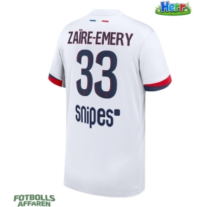 Paris Saint-Germain Warren Zaire-Emery #33 Bortatröja 2025-26 Kortärmad